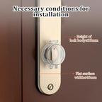 2 Pack Deadbolt Child Safety Lock Cover - Child Proof Deadbolt Cover & Door Knob Protector, Deadbolt Lock Cover for Kids, Prevents Accidental Locking (Fits Standard Locks) (Transparent)