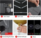 TONIFUL Inflatable Toys 6 Balloon Centerpieces with Gold Balloon Stand Kit for 2025 Graduation,Anniversary,Table Party Decorations,30th 40th 50th 60th 70th 80th Birthday Decorations New Years 2025