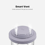 Comotomo 'Smart Vent' Food Container, Gray, Set of 3