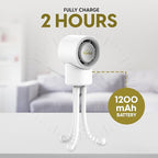 Portable Mini Travel Stroller Fan - Battery Operated, Clip On, Small, Handheld, Rotating, Rechargeable, Personal Fan with Flexible Tripod, 3 Speeds for Baby Crib, Bed Car, Seat Treadmill