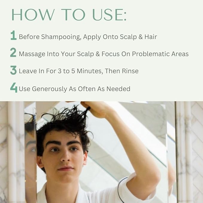 Yobee Restorative Scalp Mask - Dry Scalp Treatment Hair Mask - Probiotic Extracts, Organic Honey, Turmeric, Vitamin B12 - Natural Dry, Itchy, Sensitive Scalp and Dandruff Relief - for Adults, 4 fl oz