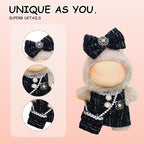 5 Complete Style Clothes Sets for 17cm Dolls - Hat & Overalls Dress Up Outfit for 17cm 15cm Dolls,Designer Outfits Bundle with Luxury/Cute/Sporty Themes, Gift for Doll Lovers (Trendy, 17cm/15cm)