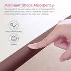 Baby Proofing Corners and Edges Protector Guards (16.5FT Edge +8 Corners), Soft Rubber Foam Edge Protector with Removable Double Sided Tapes, Furniture Table Bumper Guard for Baby Safety-Brown