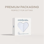 Comfy Cubs Muslin Burp Cloths 20" x 10", Pack of 6 - Large, 6-Layer, Ultra Absorbent 100% Cotton for Baby Spit-Up, Drool, and Messes - Soft, Safe & Gentle Baby Burp Cloths Set for Boys & Girls - White