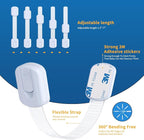 10-Pack Child Safety Cabinet Locks，Adjustable No Drilling Baby Proofing Strap Latches for Drawers,Cupboard,Cabinets,Fridge,Toilet Seat,Door,Closet–No Tool Easy 3M Adhesive Installation