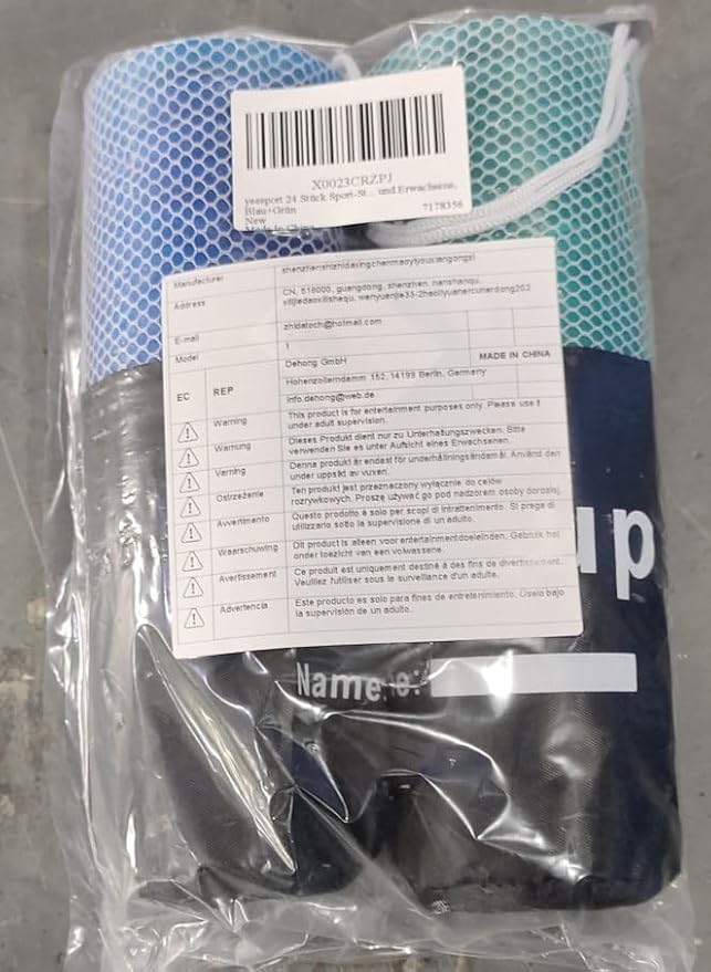 yeesport 24 Pcs Sport Stacking Cups, Sport Training Game for Challenge Competition, Plastic Stacking Cups, Classic Family Game for Kids and Adults, Blue+Green