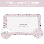 Plushii 4 Pack Fitted Crib Sheets for Baby Girls, 28"x 52" Extra Soft Microfiber Crib Sheet Set for Standard Crib & Toddler Mattress Pad,Pink Sheep