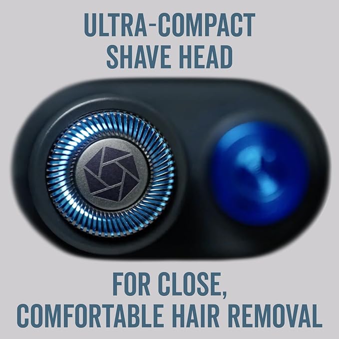 Microtouch Titanium Edge Ear & Nose Trimmer – Dual Rotary Blade Heads with Light – Water Resistant – Travel Friendly – Durable Design – Titanium Coated Blades for Precise, Comfortable Grooming