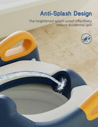 Potty Training Seat, Toddler Potty Training Toilet, Upgrade 2 In 1 Toddler Toilet Seat with Steps Stool Splash Guard and Anti-Slip Pad Soft Cushion, Potty Seats for Toddlers Baby Kids
