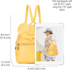 KL928 Girls Bowknot Polka Dot Cute Mini Backpack Small Daypacks Convertible Shoulder Bag Purse for Women
