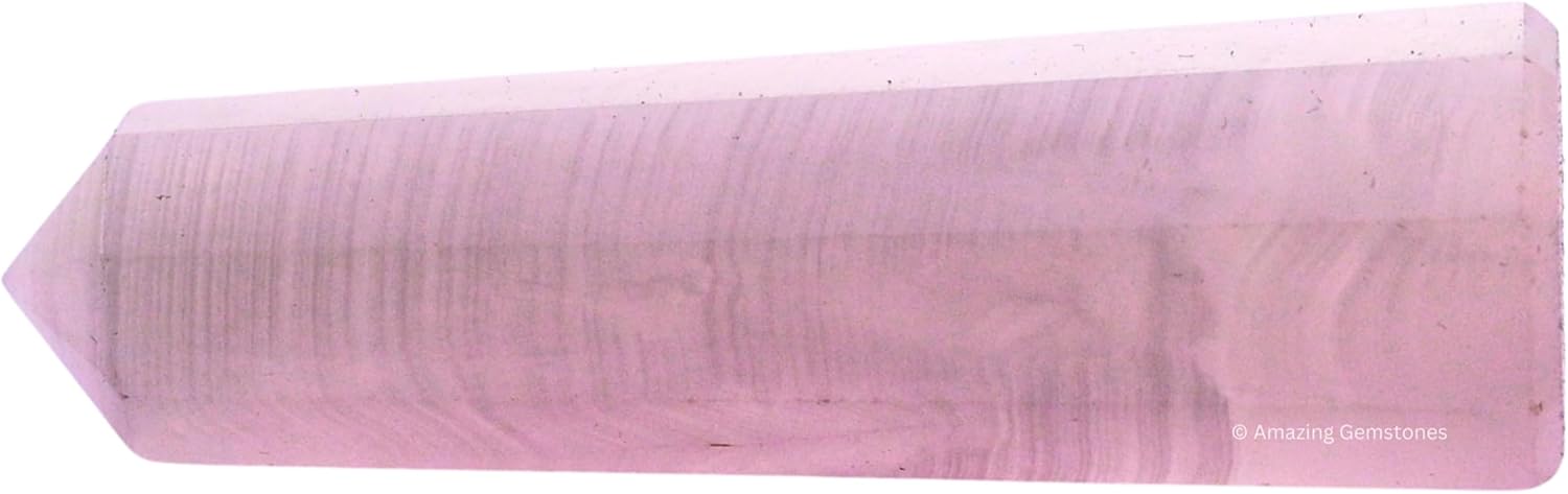 Amazing Gemstone Pink Calcite Crystal Towers - Natural Healing Crystal Point Obelisk for Reiki Healing and Crystal Grid (2 Inch to 3 Inch)
