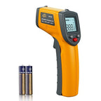 Infrared Thermometer Laser Temperature Gun, Digital Surface Heat Temp Gun Non-Contact for Cooking Food, Pizza Oven, Griddle Meat, Refrigerator, HVAC, Grill, Engine -58℉~986℉ (GS320)