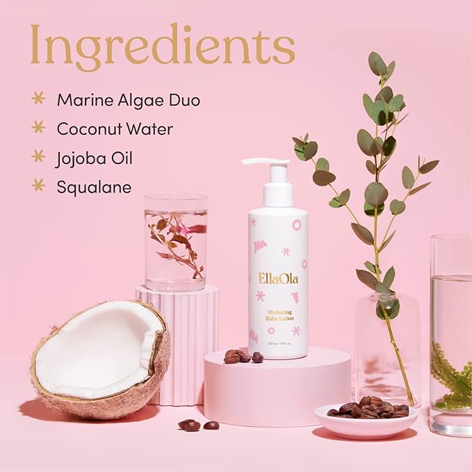 Soothing Baby Lotion for Dry, Eczema Prone & Sensitive Skin with Jojoba Oil + Squalane - Moisturizing, Nourishing Lotion for Newborns, Babies & Kids, Fragrance Free | 7.8 fl. oz.