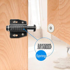 12Pack Magnetic Touch Push to Open Door Latch for Heavy Duty Door Push Release Latch Kitchen Drawer Push Catch Pop Out Latch Kitchen Closet Door Closing (Black)