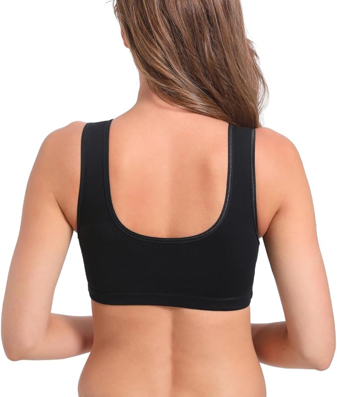 SUIEK 4 Pack Nursing Sleep Bra Maternity Bralette Cotton Breastfeeding Bras