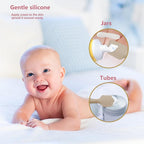 3-Pack Baby Diaper Cream Spatula - Baby Diaper Rash Cream Applicator for Butt Paste - Diaper Cream Brush for Newborn Essentials (grey, pink, white)