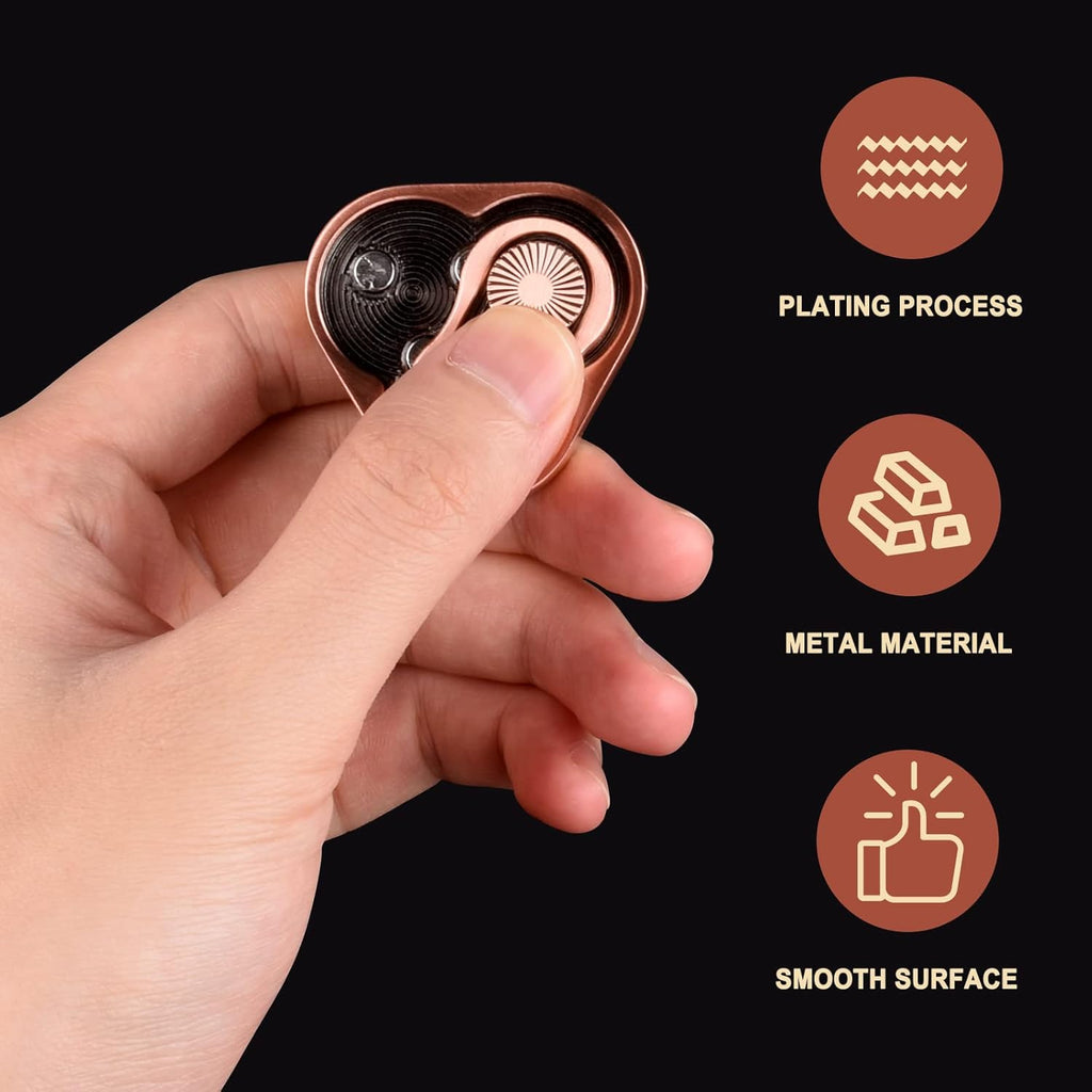 EDC Metal Fidget Slider Toys- Stress Relief EDC Fidget Slider Casual Metal Adult's Hand Toys Office Desk Toys Gifts Stress Toys for Adults(TR)