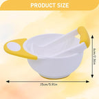 Baby Food Maker with Handle, Food Grade Large Capacity Puree Maker with Masher Non-Slip Heat Resistant Grinder for New Parents