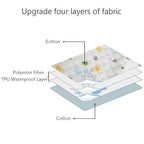 MBJERRY Waterproof Changing Pads Portable - Breathable Leak Proof Mattress Pad Protector Baby Changing Mat for Toddler, Kids Pack of 3 (M (27.5 x 19.7 Inch))