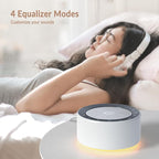 Nursery Lamp with Sound Machine, Mood Lighting, 7 Colors Night Light, 30 Soothing Sounds, White Noises for Baby, Adults. Timer, Plug in, Memory Function, Touch Control