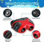 Best Easter Gifts for Teen Girl, VNVDFLM Compact Shock Proof Telescope for Kids Toy for 3-12 Year Old Boys Girls to Bird Watching or Hiking, Birthday Presents for 7 Year Old Boys (Red)