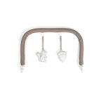 Baby Delight Alpine Deluxe Portable Baby Bouncer | Infant | 0-6 Months | 100% GOTS Certified Organic Cotton Fabric | Organic Mocha