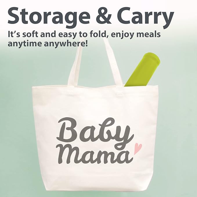 Kids Silicone Placemats, Baby Placemats with Food Catching for Kids Toddler Children Reusable Non-Slip Table Mats Baby Food Mats for Restaurant (Dark Green)