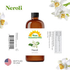 Sun Essential Oils - Neroli 4oz Bottle for Humidifier, Diffuser, Aromatherapy, Skin and Hair Care - Neroli Oil - Aromatherapy Oil