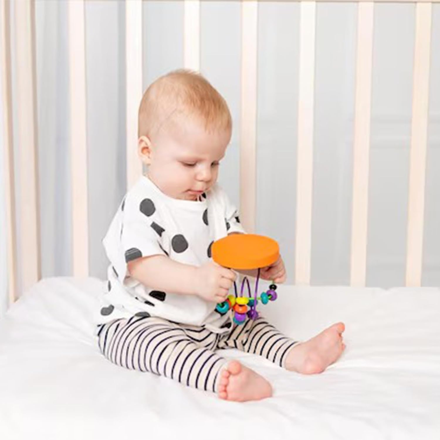 UOMNY Crib Sheet White Fitted Crib Sheets Baby Sheet for Standard Crib and Toddler Mattresses Nursery Bedding Sheet Crib Mattress Sheets for Boys and Girls 1 Pack Space Toddler Sheet