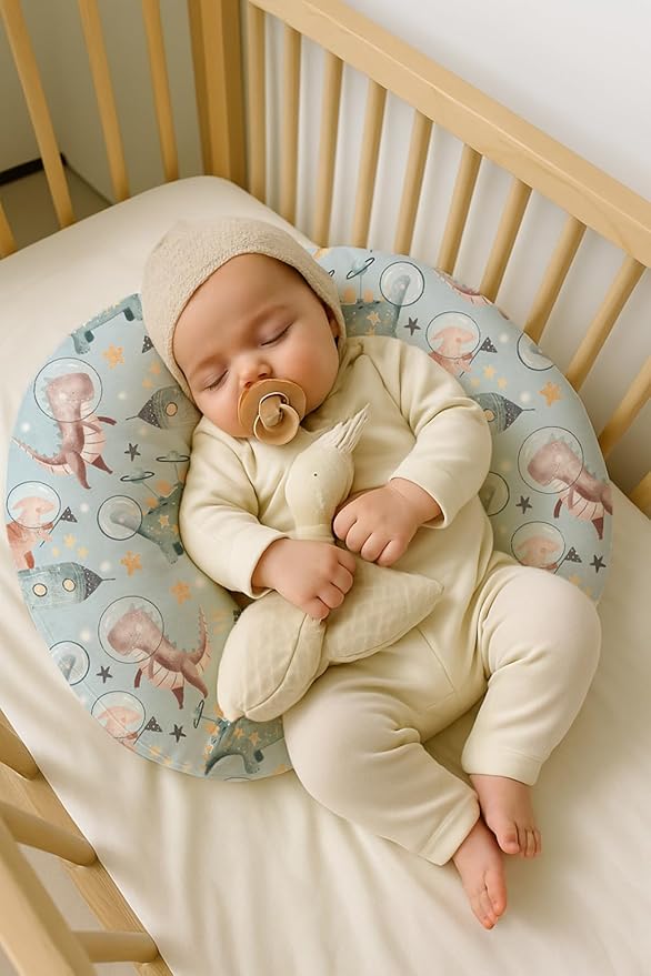 Nursing Pillow Covers 2 Pack, Breastfeeding Pillow Slipcovers Soft and Stretchy, Nursing Covers for Baby Girls Boys Newborn