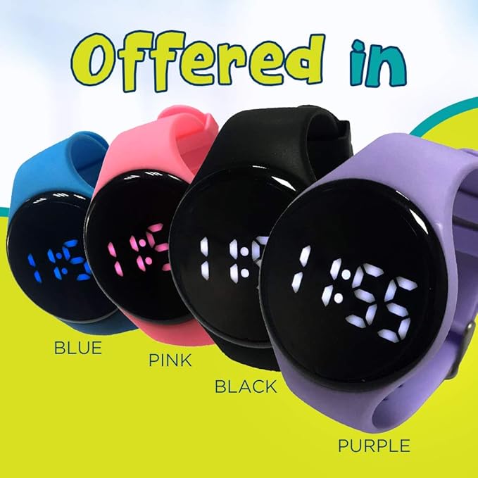 Premium Potty Training Watch - Toilet Training Timer - Rechargeable Water Resistant Digital Watch Reminder to Go - Vibrates and Plays Music Keeps Your Child Entertained at Potty Time