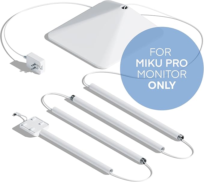 Miku Floor Stand Accessory for Miku Pro Upgraded Smart Baby Monitor, Adjustable Stable Base for Crib and Nursery Placement, Easy to Install, Tools Included, Monitor Not Included