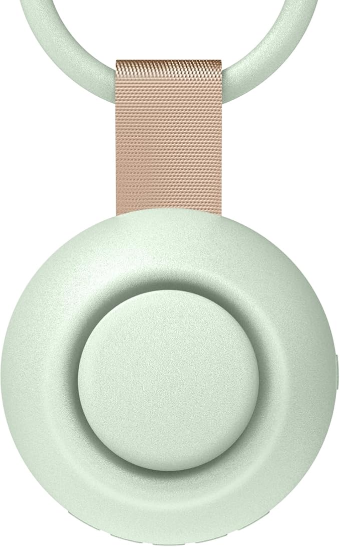 2025 Mom's Choice Awards, Portable Sound Machine for Baby Adult, AI Cry Detection, 18 Soothing Sound, Bluetooth Rechargeable White Noise Machine for Home Office Travel, Nursery Light, Green