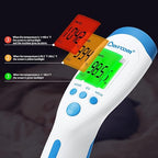 Berrcom Non-Contact Infrared Forehead Thermometer for Adults and Kids, 3-in-1 Digital Fever Thermometers with LCD Display and Fever Alert, Contactless Temperature Reader