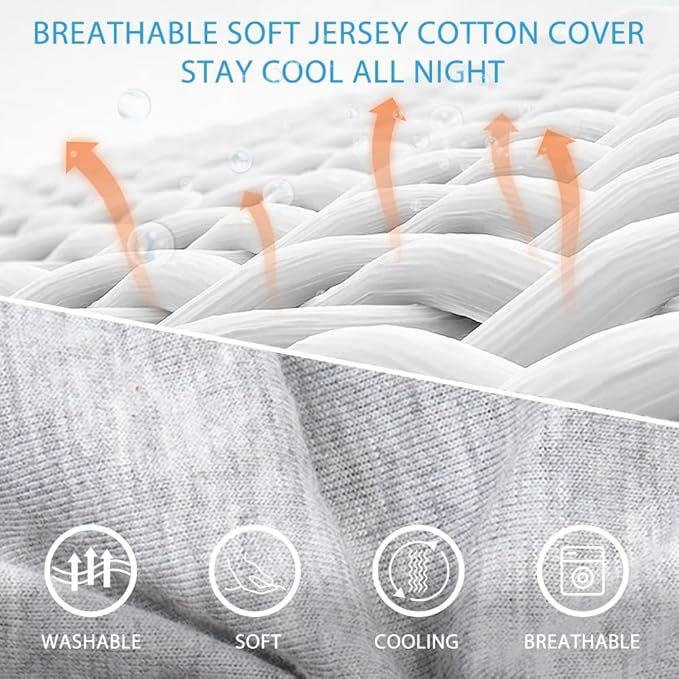 Chilling Home Pregnancy Pillow, Full Body Maternity Pillow for Pregnant Women, 63 inch Comfort U Shaped Pillow with Removable Washable Cover Cooling Jersey - Grey