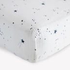 Little Unicorn Premium Crib Sheet | Breathable & Super-Soft Muslin Fabric (Shooting Stars)