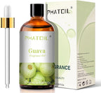 PHATOIL 3.38FL.OZ Guava Fragrance Oils for Aromatherapy, Essential Oils for Diffusers for Home, Perfect for Diffuser, Yoga, Skin Care, DIY Candle and Soap Making - 100ml