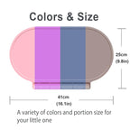 Silicone Placemat for Baby, Silicone Baby Toddlers Non-Slip Tablemats Stain Resistant Anti-Skid Reusable Dishwasher Safe Table Mats, Portable Food Mat Travel (Purple)