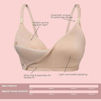 Supermom Hands Free Pumping and Nursing Bra - Hands Free Nursing Bra for Pumping - Breastfeeding Bras for Women