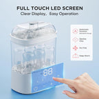 Bottle Sterilizer and Dryer, HIYAKOI Electric Steam Baby Bottle Sterilizer and Dryer, All-in-One Sterilizer 2 Layers Large for Baby Bottles, Parts & Other Newborn Essentials - HEPA Filtration