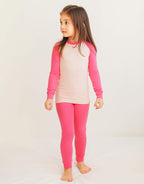 VAENAIT 6M-12Y Toddler Toddler Kids Toddler Girls Boys Soft Comfy Modal Tencel Solid Raglan Sleepwear Pajamas Pjs 2pcs Set