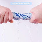 Softan Baby Washcloths, 24Pack Baby Wash Cloths Extra Soft & Ultra Absorbent, Baby Towels and Washcloths Face Towel Unisex for Boys Girls Body, Washclothes Gentle on Sensitive Skin, 9x9 Blue Whale