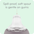 NUK Learner Cup, 8+ Months, Fun Fruits and Animals, Amazon Exclusive Collection, 10 Oz, Pack of 2, BPA-Free, Soft Spout, Spill Proof Sippy Cup