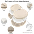 Baby Changing Pad with Waterproof & Wipe-Clean, Non-Slip Foldable PU Diaper Changing Pad, Adjustable Safety Belt, Changing Pad for Dresser, Changing Table,24"X16",Beige