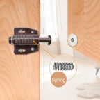 12Pack Magnetic Touch Push to Open Door Latch for Heavy Duty Door Push Release Latch Kitchen Drawer Push Catch Pop Out Latch Kitchen Closet Door Closing (Brown)