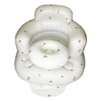 Baby Inflatable Seat for Babies 3-36 Months, Built in Air Pump, Olive Baby Support Seat Summer Toddler Chair for Sitting Up, Baby Shower Chair Floor Seater, Infant Back Support Sofa, Green