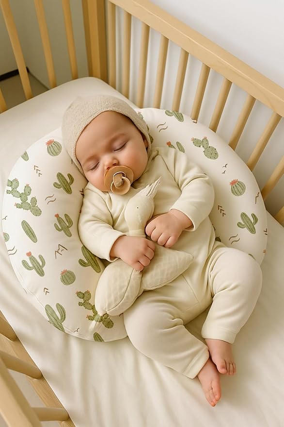 Nursing Pillow Covers 2 Pack, Breastfeeding Pillow Slipcovers Soft and Stretchy, Nursing Covers for Baby Girls Boys Newborn