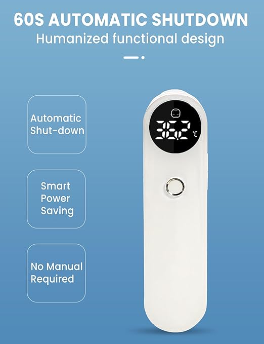 3-in-1 Baby Thermometer for Forehead, Ear & Object - No Touch Digital Infrared Thermometer with LED Display, Fever Alarm Silent Mode Memory Recall, Accurate Termometro for Infants Toddlers Adults