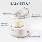 3 in 1 Potty Training Toilet, Dinosaur Toddler Potty Training Seat for Boys Girls with Comfortable Cushion, Easy-to-Clean and Anti-slip Potty Training Step Stool for Toilet (Grey)