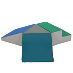 FDP SoftScape Toddler Playtime Junction 360 Climber, Indoor Active Play Structure for Toddlers and Kids; Safe Soft Foam for Crawling, Climbing and Sliding (4-Piece) - Contemporary, 13799-CT